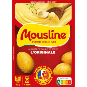 3x 65g  purée nature  Mousline Maggi