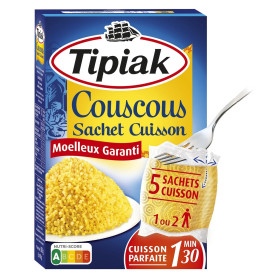 5x 100g couscous sachet cuisson    Tipiak