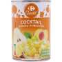 250g cocktail de 4  fruits sirop Carrefour Classic