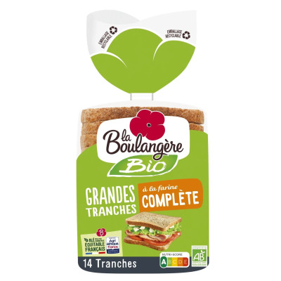 500g Pain de mie bio complet la Boulangère