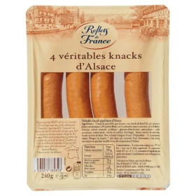Knacks x4 d'Alsace Reflets de France 240g
