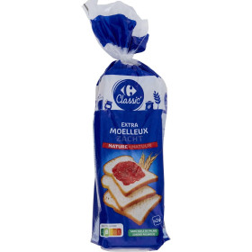 500g Pain de mie extra moelleux Carrefour 500g Pain de mie extra moelleux Carrefour