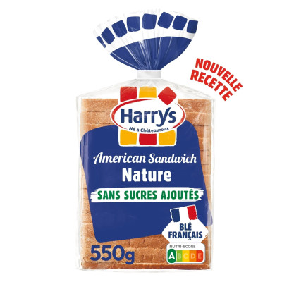 550g American Sandwich nature sans sucre ajouté Harry's