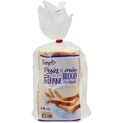 750g Pain de mie froment Simpl