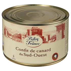 1kg 240 confit de canard 4 cuisses Reflets de France