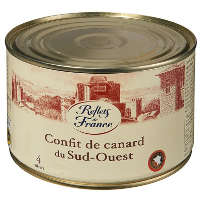 1kg 240 confit de canard 4 cuisses Reflets de France
