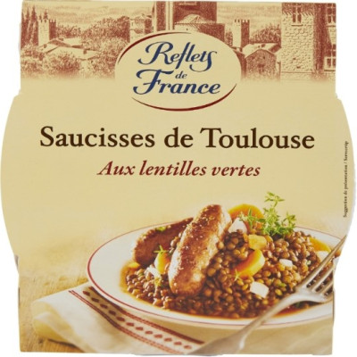 300g saucisse de Toulouse lentille  Reflets de France