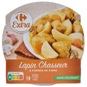 280g lapin chasseur pommes de terre Carrefour Extra