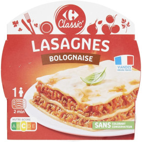 300g lasagne bolognaise  Carrefour Classic