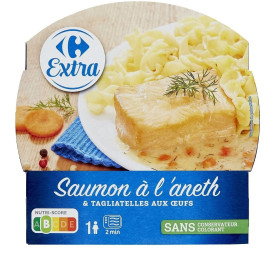 300g saumon aneth tagliatelles Carrefour Extra
