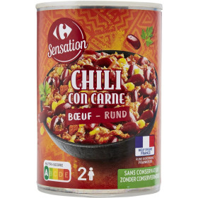 410g chili con carne Carrefour Sensation
