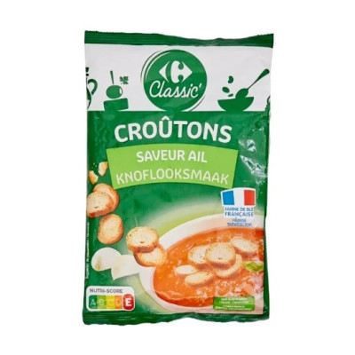 90g croutons ail Carrefour Classic