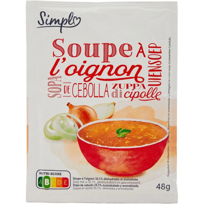 48g soupe déshydraté oignon  Simpl