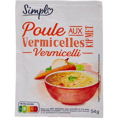 54g soupe déshydraté poulet vermicelles Simpl