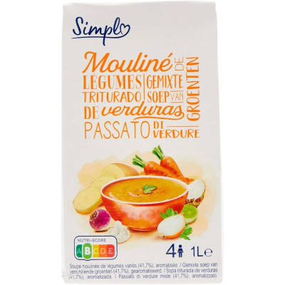 1L mouliné de légumes variés Simpl