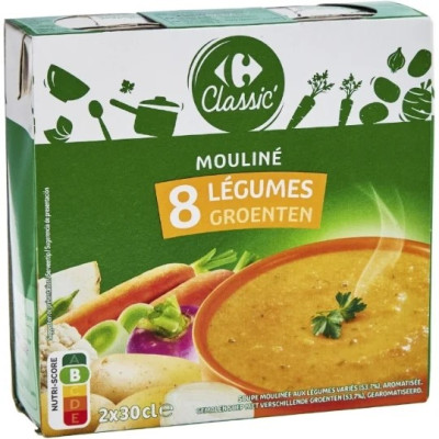 2x 30cl mouliné de légumes  Carrefour Classic