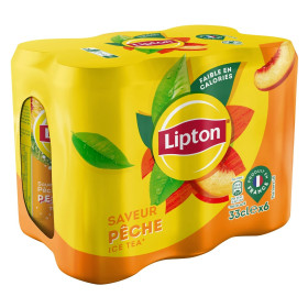 6X 33cl Pêche Lipton