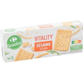 200g biscuits vitality sésame Carrefour Sensation