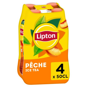 4x50cl ice  Tea Pêche Lipton