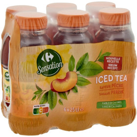 6x25 cl The Pêche Carrefour Sensation