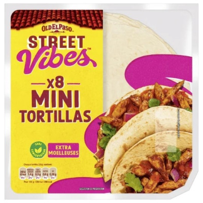 220g - 8x mini tortilla street vibes  Old el paso