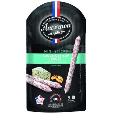 Mini Sticks Roquefort et noix 100g Auvernou