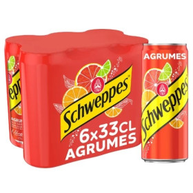 6x33cl Schweppes agrumes