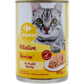 400g pate poulet chat Carrefour Campanino