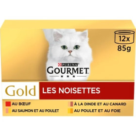 12x 85g les noisettes gold    - chat- Purina Gourmet