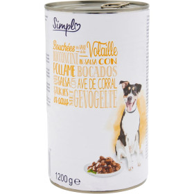 1kg 200 boulette volaille sauce  - chien- Simpl 1kg 200 boulette volaille sauce  - chien- Simpl