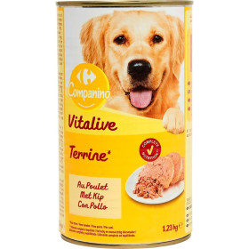 1kg 200  pâtée poulet   - chien- Carrefour Campanio