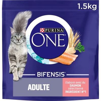 1kg 500 croquettes saumon One    - chat - Purina