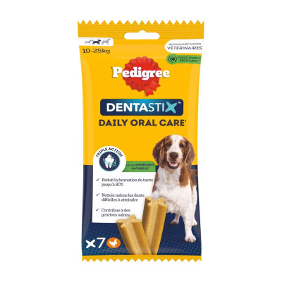 180g - 7x Dentastix  ( moyen 10 a 25 kg) - chien - Pedigree