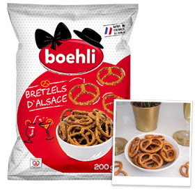 200g sachet bretzels moyen   - Boehli