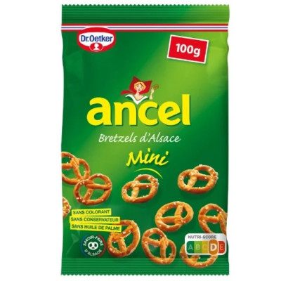 100g sachet mini bretzels Ancel- Dr Oetker