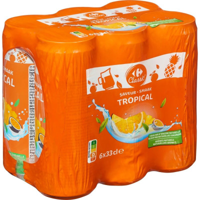 6x33cl tropical Carrefour Classic