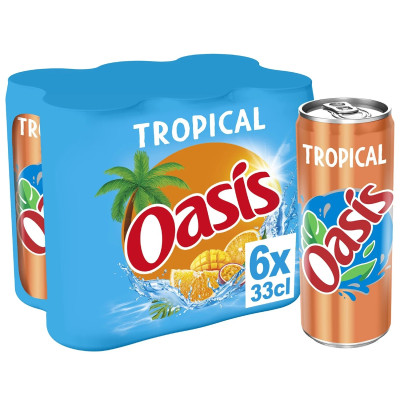 6x33cl slim tropical Oasis