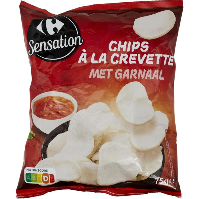 75g chips beignets crevettes Carrefour Sensation