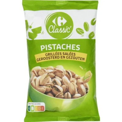 125g pistaches grillée salée  Carrefour Classic