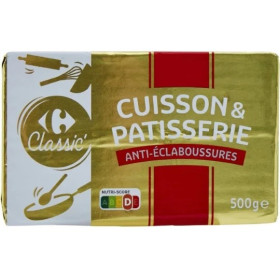 Margarine cuisine et pâtisserie 70% 500g Carrefour classic