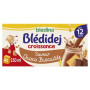 4x 250ml blédidej chocolat biscuit  12 mois - Blédina