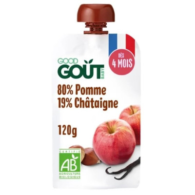 120g gourde pomme châtaigne vanille - Good Gout baby