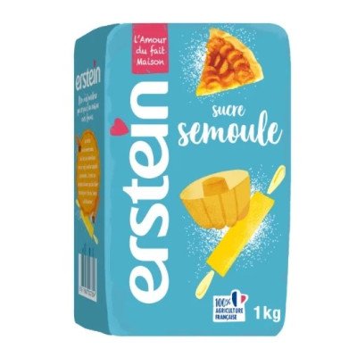 1kg sucre semoule fine  blanc  - Erstein