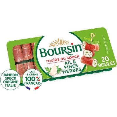 Apéritif roulés jambon fumé ail et fines herbes 100g Boursin