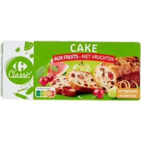 300g Cake aux fruits Carrefour Classic 300g Cake aux fruits Carrefour Classic