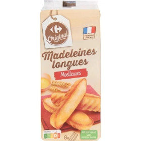 220g Madeleines longues Carrefour Original 220g Madeleines longues Carrefour Original