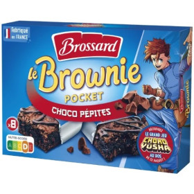 240g 8x Brownies pocket pépites de chocolat Brossard 240g 8x Brownies pocket pépites de chocolat Brossard