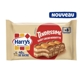 264g 8x Tendrissime goût cacao noisette Harry's 264g 8x Tendrissime goût cacao noisette Harry's