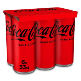 6x33cl Coca Cola zéro
