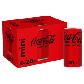 6x20cl Coca Cola sans sucres